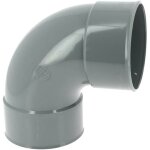 Nicoll coude 8730 pvc vacuation femelle femelle 125