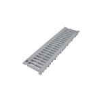 Nicoll - grille caniveau 0, 5m pvc a15 largeur 130 gris grl77 Nicoll - grille caniveau 0, 5m pvc a15 largeur 130 gris grl77
