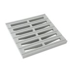 Nicoll - grille de sol gr25 sans cadre 250x250mm gris clair r�sistant aux uv