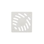 Nicoll - grillle carr�e en pvc blanc 100x100mm pour siphon sih