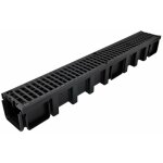 Nicoll - kit 3 x caniveaux avec grille composite b125 kitt10bn