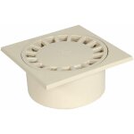Siphon de cour � embo�ture incorpor�e verticale m80 f90, sable
