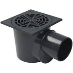 Nicoll - siphon � panier gris fonc�