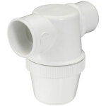 Nicoll - siphon de parcours blanc pvc - c à coller - entrée horizontale Ø40 Nicoll - siphon de parcours blanc pvc - c à coller - entrée horizontale Ø40