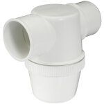 Nicoll - siphon de parcours blanc pvc - c à coller - entrée horizontale Ø50 Nicoll - siphon de parcours blanc pvc - c à coller - entrée horizontale Ø50
