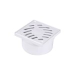 Nicoll siphonnette 40 / 50 grille pvc 10x10 blanc
