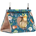 Nid d'oiseau hiver, hamac suspendu pour perroquet, hamac en peluche suspendu cage tente (m)