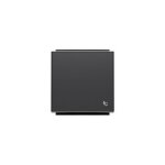Bouton poussoir sonnette noir soft niessen sky 8504 ns