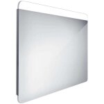 Nimco - miroirs - miroir avec clairage led, 80x70 cm, aluminium zp 23003