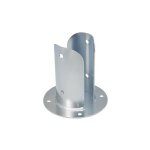 Fixtout - pied de poteau fendu rond galvanis  visser - 102 x 180 x 2, 5mm