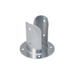 Fixtout - pied de poteau fendu rond galvanis  visser - 92 x 150 x 2, 0 mm