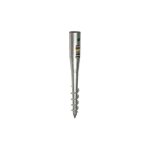 Fixtout - pied de poteau de jardin rond zingu  tarauder - 68 x 650 x 1, 8 mm