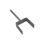 Fixtout - pied de poteau léger en u zingué à ancrer - 101 x 100 x 5 mm Fixtout - pied de poteau léger en u zingué à ancrer - 101 x 100 x 5 mm