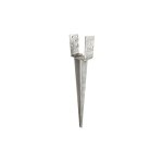 Pied de poteau en u zingué à enfoncer - largeur réglable de 0 à 120 mm - 0 - 120 x 65 x 700 x 2, 0 mm ... Pied de poteau en u zingué à enfoncer - largeur réglable de 0 à 120 mm - 0 - 120 x 65 x 700 x 2, 0 mm ...