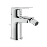 Nobili - mlangeur pour bidet monocommande avec chappement en laiton chrom blues