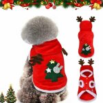 Nol pour chien vtements, manteau pour chien, petits chiens costume, costume de nol chien, animaux ...
