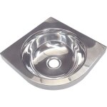 Nofer - lavabo d'angle mural avec faade arrondie