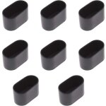 (noir) lot de 8 embouts ovales pour pieds de table et chaises, rev�tement en caoutchouc souple anti - ...