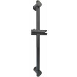 Noir barre de douche, barre de douche en acier inoxydable 304 avec supports de fixation réglables en ... Noir barre de douche, barre de douche en acier inoxydable 304 avec supports de fixation réglables en ...