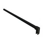 Glaszentrum hagen - noir barre stabilisatrice - carre - fixe - 65 - 120cm - pour paroi de douche et ...