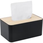 Linghhang - noir) bote  mouchoirs en bois, 25x13x9cm, plastique, rectangulaire, pour salle  manger, ...