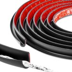 Noir?goutti�re en j autocollante pour camping - car, 5 m, bande de d�viation de pluie pour toit, d�flecteur ...