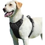 Noir, l, harnais chien, harnais anti traction pour chien réfléchissant réglable, facile à mettre, avec ... Noir, l, harnais chien, harnais anti traction pour chien réfléchissant réglable, facile à mettre, avec ...