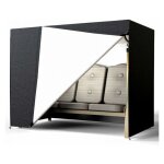 Noir housse balancelle jardin 3 places, b�che de protection balan�oire 210d oxford imperm�able anti - ...