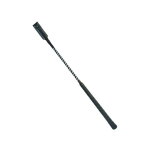 Noir et rouge - cravache bicolore avec poign�e en caoutchouc et bout en cuir longueur 65 cm