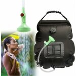 Noir sac de douche solaire camping, solaire sac de douche portable, 20l ext�rieur sac � eau pliable avec ...