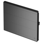 Noirot - radiateur  inertie double corps de chauffe radiasoft horizontal 1500w anthracite connect