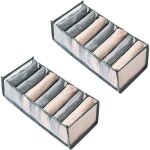 Norcks - 2pcs organisateur de tiroir pliable bote de rangement  compartiments rangement tiroir respirant ...