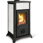 Nordica - pole  bois en cramique - la gemma 6 kw blanc