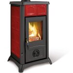 Nordica - po�le � bois en c�ramique - la gemma 6 kw bordeaux