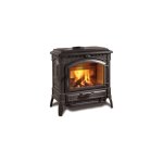Poele a' bois thermo la nordica extraflame en fonte anthracite termoisotta dsa 15 kw 430 m chauffe'