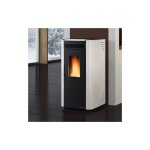 Poele a' pellets ventile' la nordica extraflame ketty evo 2. 0 blanc 7, 4 kw pour 186 m bardage acier ...