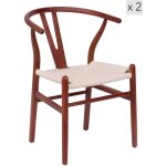 Nordlys - lot de 2 chaises de salle a manger scandinave en bois massif Nordlys - lot de 2 chaises de salle a manger scandinave en bois massif