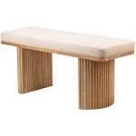 Nordlys - banc entre chambre scandinave bois