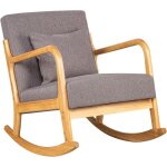 Nordlys - rocking chair chaise a bascule scandinave tissu Nordlys - rocking chair chaise a bascule scandinave tissu
