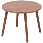 Nordlys - table appoint bout de canape meuble bois rond