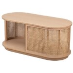 Nordlys - table basse en bois avec rangement