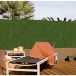 Celloplast - haie artificielle mixte. avec plaques pvc 1, 5x3m couleur vert nortene
