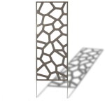 Nortene - panneau en m�tal deco panel ardoise - 0, 60 x 1, 50 m - pose murale ou sur sol meuble