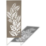 Nortene - panneau en m�tal deco panel - brun - 0, 60 x 1, 50 m - pose murale ou sur sol meuble