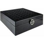 Boite a bijoux matelassee avec boite de voyage - noir