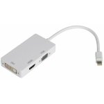 Thunderbolt / mini displayport adaptateur hdmi / dvi / vga 3in1