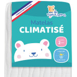 Les noursons - matelas b�b� climatis� - 60x120 cm - r�versible - 1 face �t� fra�che / 1 face hiver ouatin�e ...