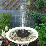 Nouvelle fontaine solaire, d�coration de jardin de fontaine de bain d'oiseaux 1. 5w, fontaine solaire ...