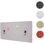 Paroi de sparation acoustique hwc - g75, cloison pour bureaux, protection visuelle, tissu - 75x60cm, ...