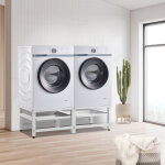 Double socle bothel avec étagère coulissante pour lave - linges séche - linges 124 x 54 x 37 cm [en. ... Double socle bothel avec étagère coulissante pour lave - linges séche - linges 124 x 54 x 37 cm [en. ...